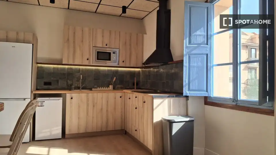 Kitchen of Flat for share in  Palma de Mallorca  with Air Conditioner, Terrace and Furnished