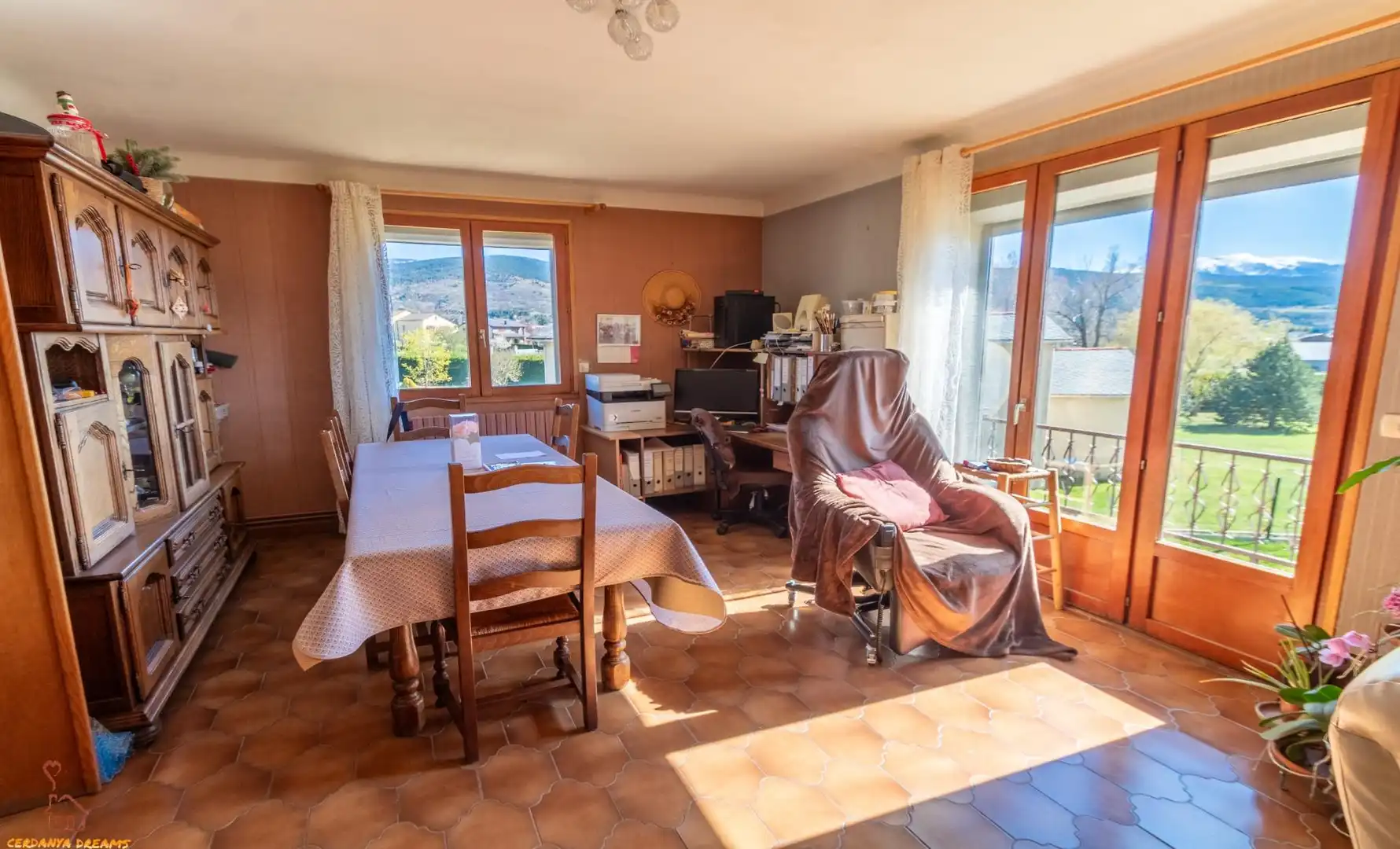Dining room of Houses for sale in Osséja  with Heating, Private garden and Parquet flooring