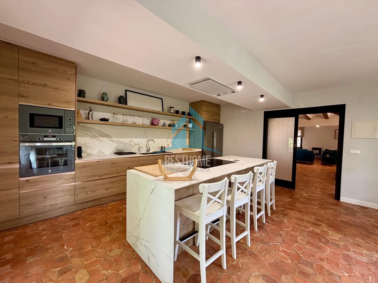 Kitchen of House or chalet to rent in Dénia  with Air Conditioner, Heating and Private garden