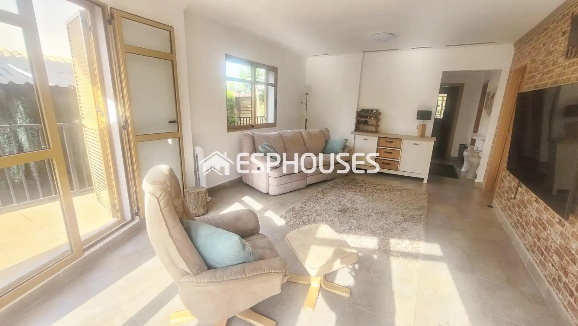 Living room of Houses for sale in Finestrat  with Storage room, Swimming Pool and Balcony