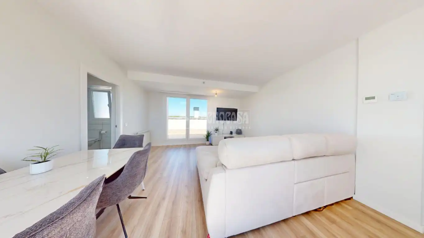 Wohnzimmer von Wohnung zum Verkauf in Villanueva de la Torre mit Parkett, Terrasse und Möbliert