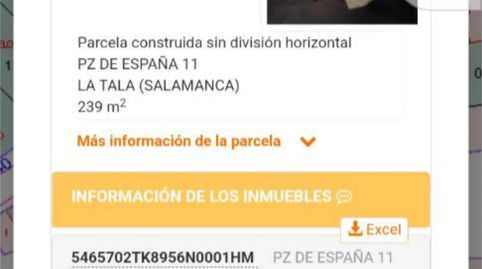 Foto 4 de Finca rústica en venta en Calle Don Eustaquio, 49, La Tala, Salamanca