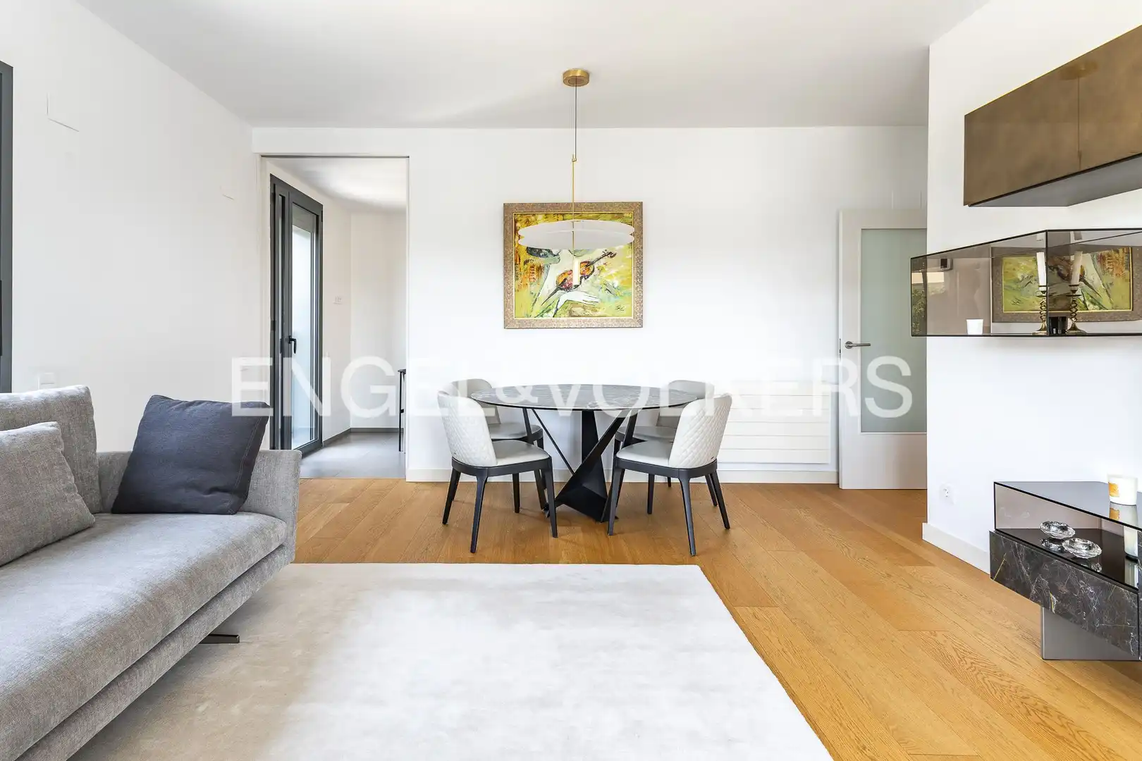 Sala de estar de Piso de alquiler en Barcelona con Aire acondicionado, Calefacción y Parquet