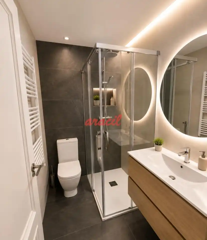 Baño de Apartamento en venta en Ourense Capital  con Calefacción y Balcón