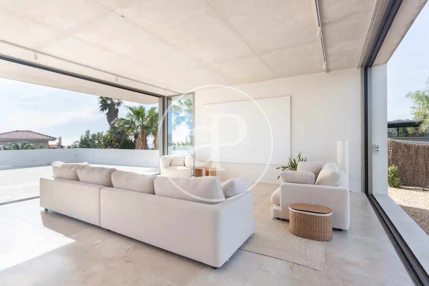 Living room of Houses for rent in Sitges  with Air Conditioner, Heating and Private garden