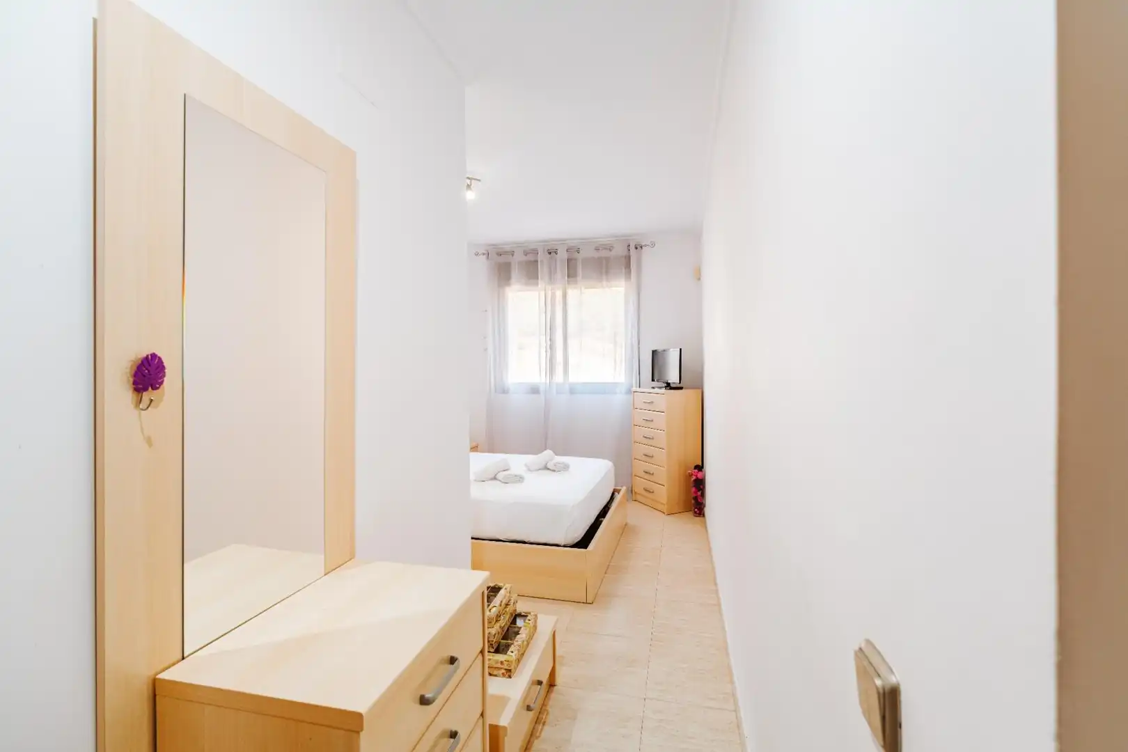 Dormitori de Apartament de lloguer en Villajoyosa / La Vila Joiosa amb Aire condicionat, Calefacció i Jardí privat
