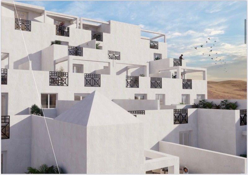 Exterior view of Flat for sale in Polopos  with Terrace, Swimming Pool and Community pool