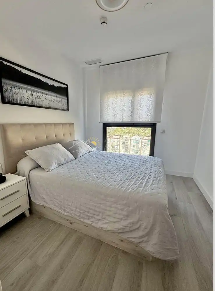 Schlafzimmer von Wohnungen zur Miete in Málaga mit Terrasse, Schwimmbad und Ofen