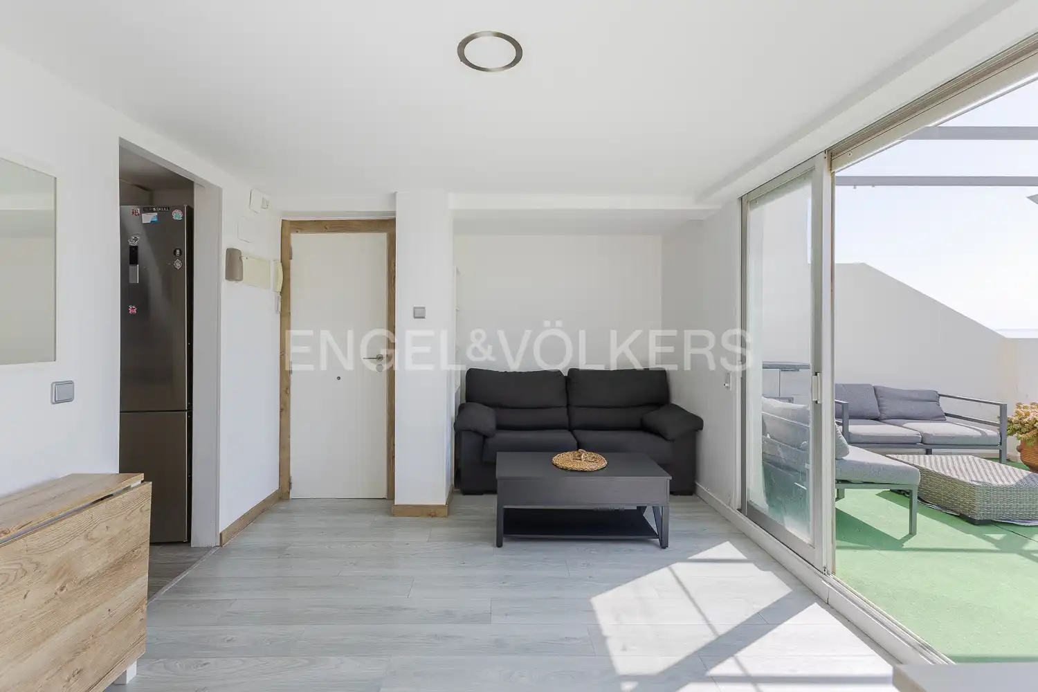 Wohnzimmer von Dachboden zum Verkauf in Valencia mit Heizung, Privatgarten und Terrasse