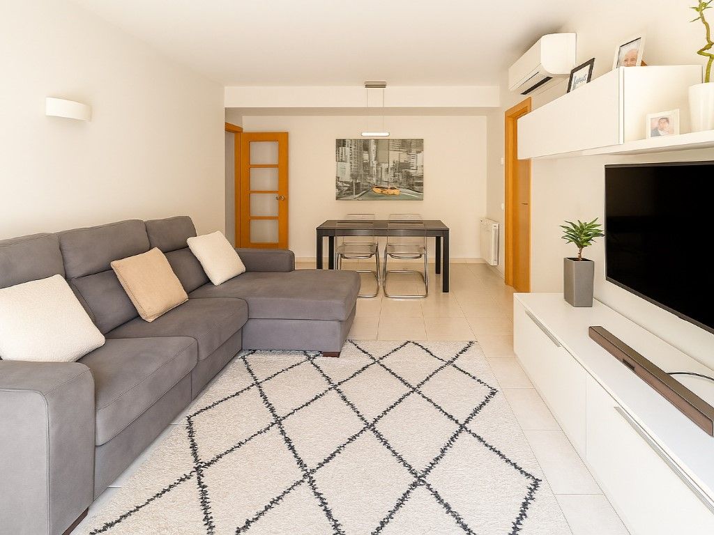 Living room of Flat for sale in Santa Margarida I Els Monjos  with Heating, Private garden and Swimming Pool