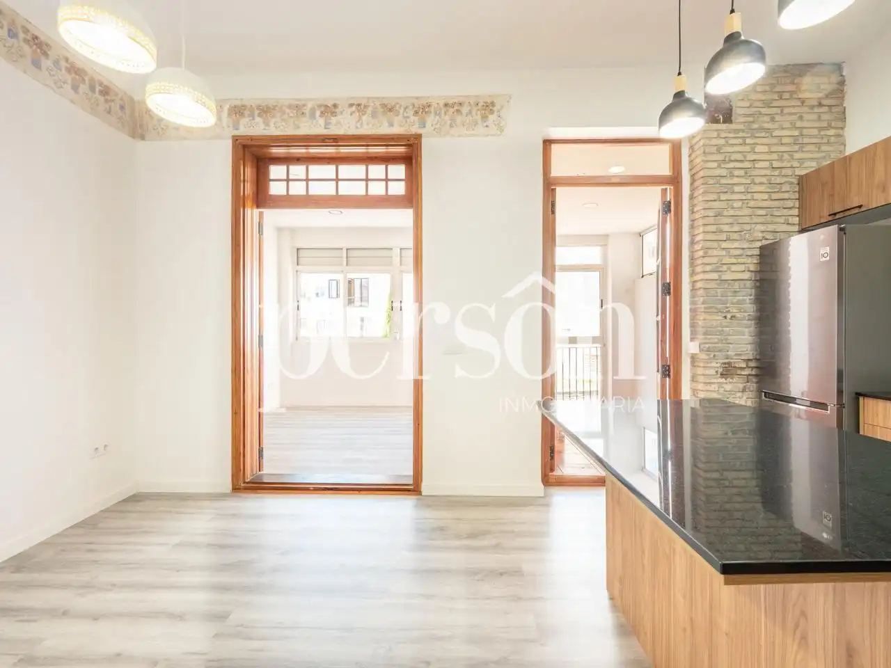 Cocina de Piso de alquiler en Valencia con Aire acondicionado, Calefacción y Amueblado