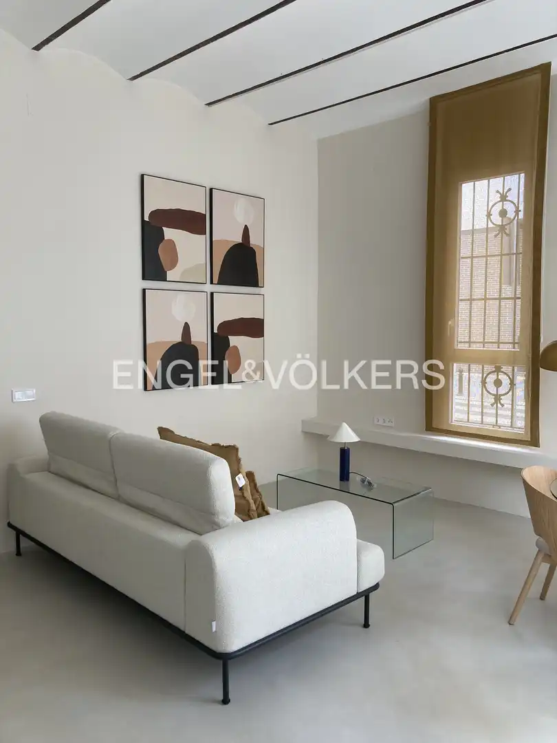Sala d'estar de Pis de lloguer en Valencia amb Aire condicionat, Calefacció i Terrassa
