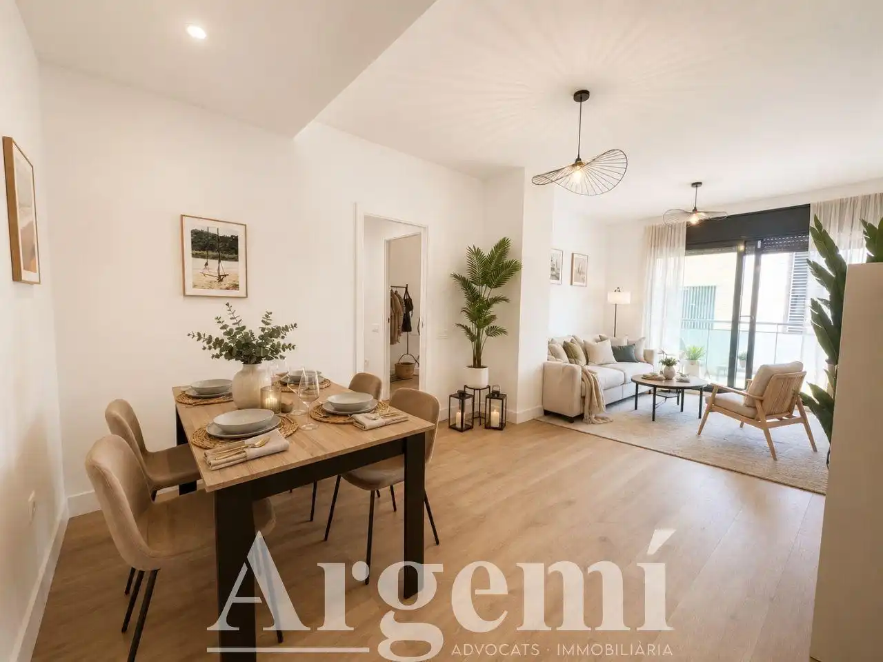 Sala de estar de Piso en venta en Terrassa con Calefacción, Parquet y Balcón