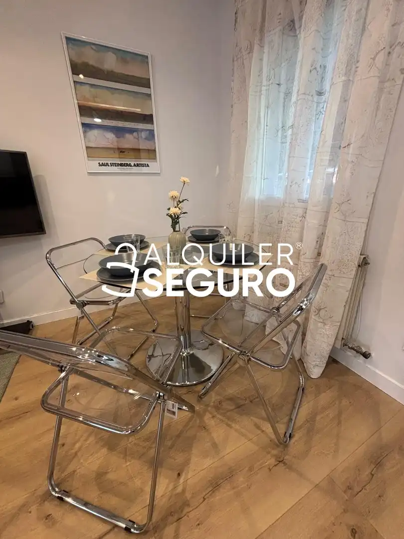 Esszimmer von Wohnung zur Miete in Madrid mit Klimaanlage, Heizung und Möbliert