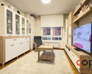 Living room of Flat for sale in Gijón   with Heating, Parquet flooring and Storage room