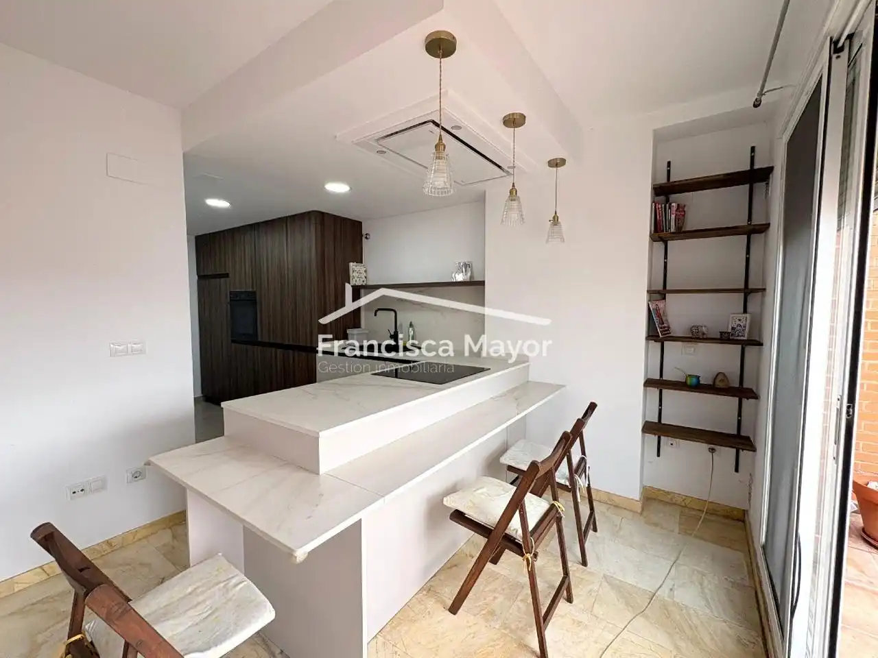 Cuina de Dúplex en venda en Valencia amb Aire condicionat i Terrassa
