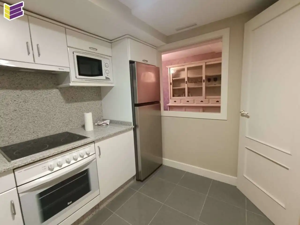 Cocina de Dúplex en venta en Mondariz-Balneario con Aire acondicionado, Parquet y Trastero