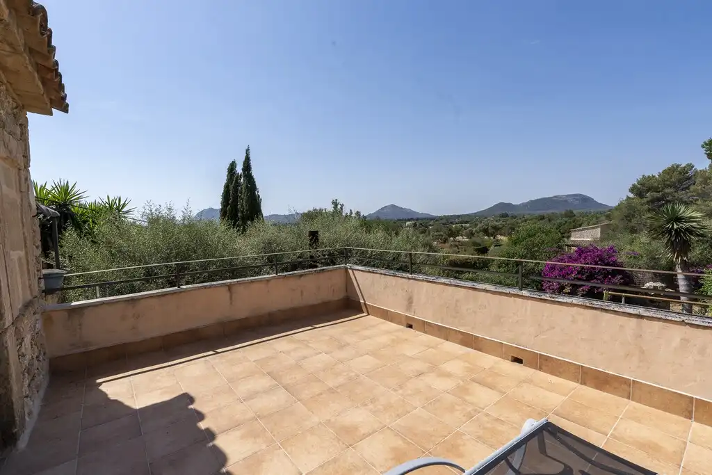 Terrassa de Finca rústica en venda en Pollença amb Aire condicionat, Calefacció i Jardí privat