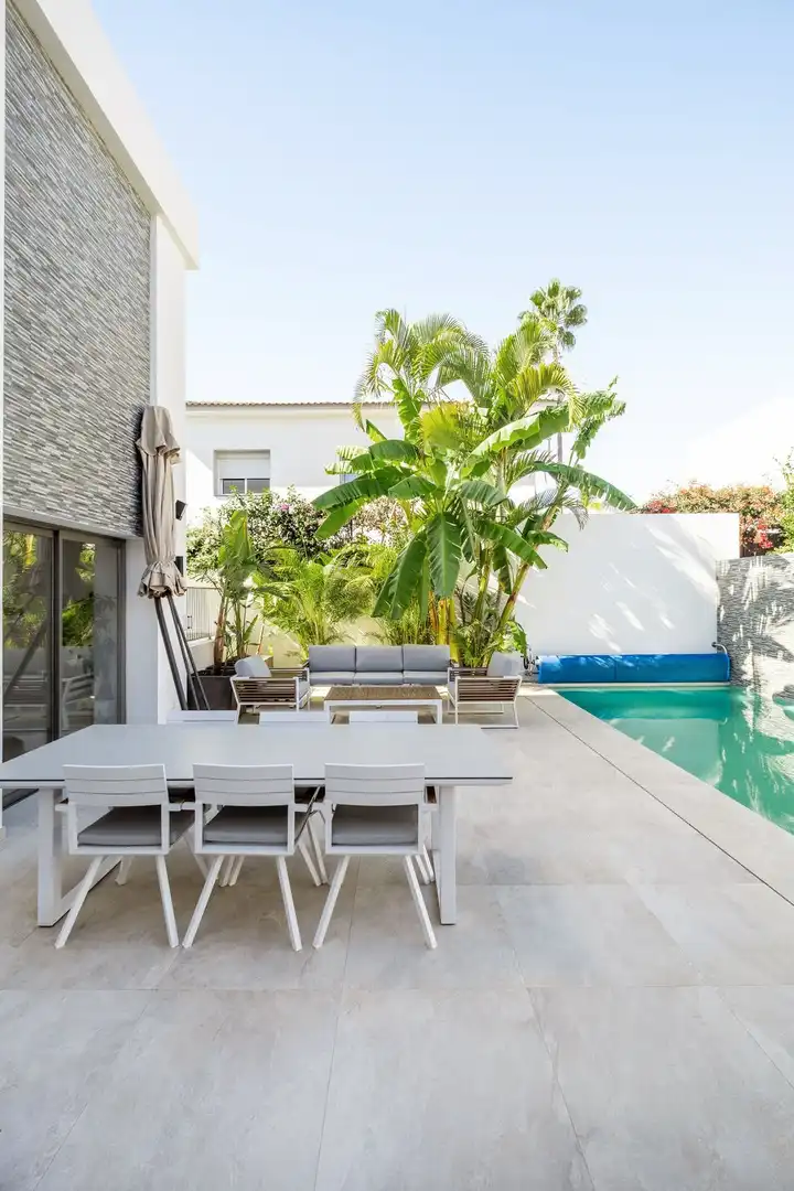 Terraza de Casa o chalet en venta en Marbella con Aire acondicionado, Jardín privado y Terraza
