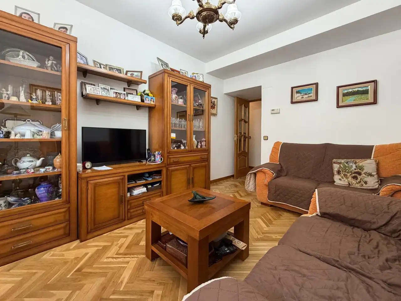 Sala d'estar de Pis en venda en Alcobendas amb Aire condicionat, Calefacció i Parquet