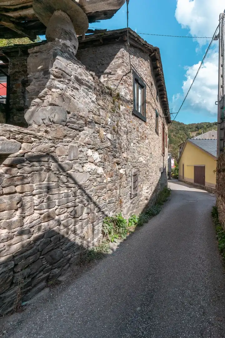Vista exterior de Casa o xalet en venda en Cangas del Narcea amb Calefacció, Jardí privat i Terrassa