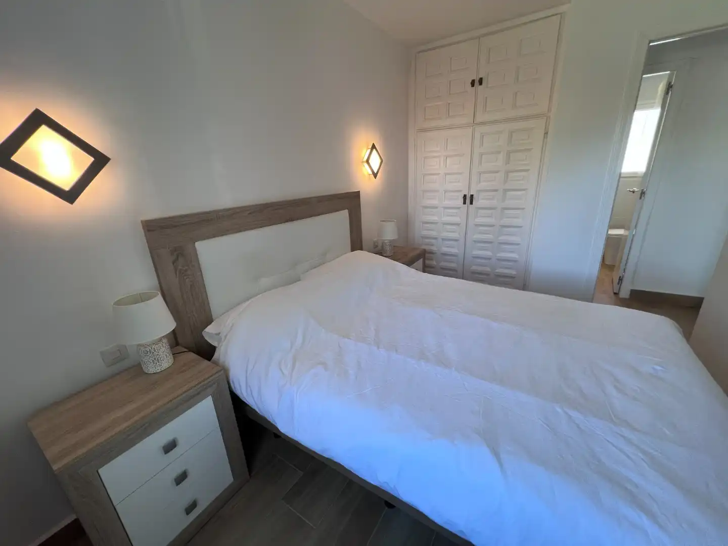 Bedroom of Flat for rent in Estepona  with Air Conditioner, Internet and Community pool