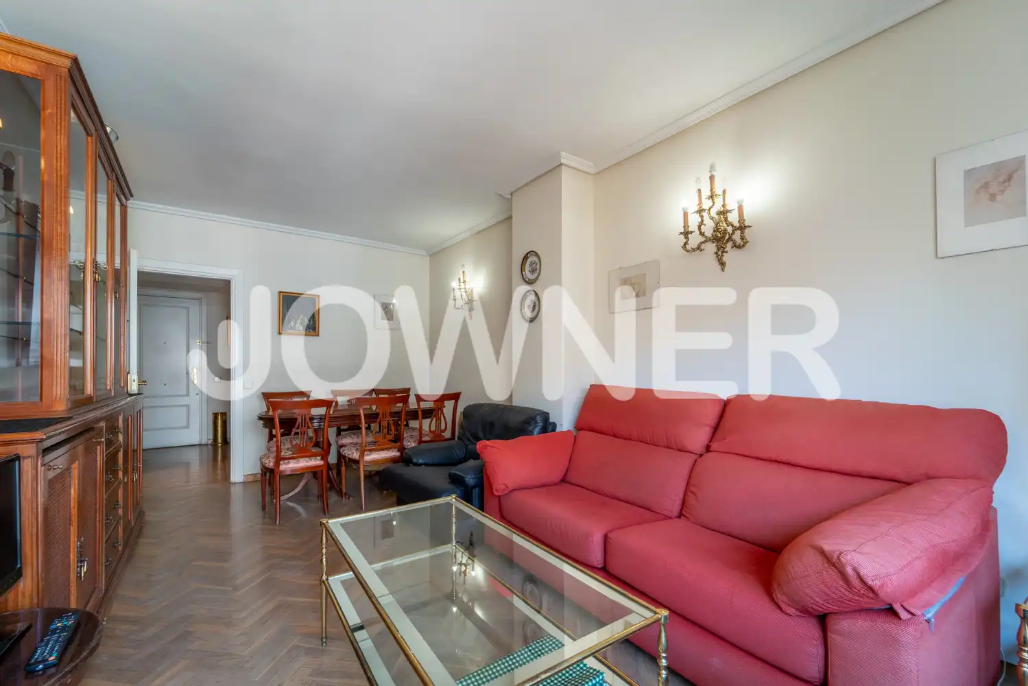 Living room of Flat for rent in Madrid  with Air Conditioner, Heating and Furnished