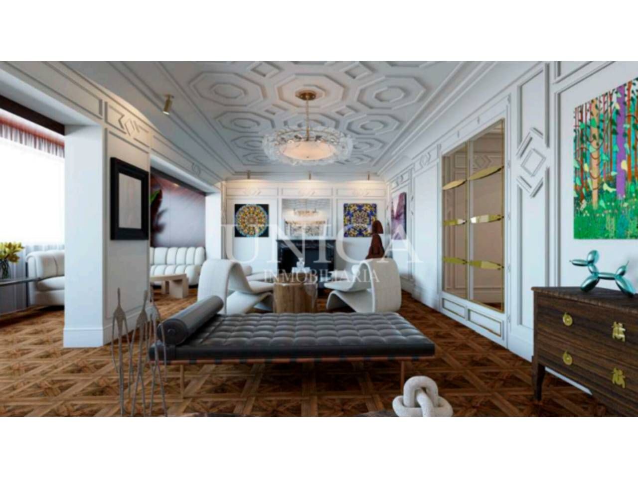 Sala d'estar de Pis en venda en  Madrid Capital amb Aire condicionat, Calefacció i Parquet