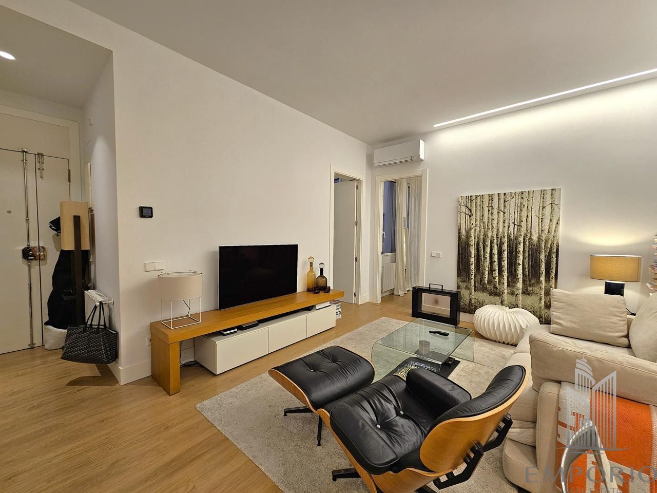 Living room of Flat to rent in  Madrid Capital  with Air Conditioner and Heating