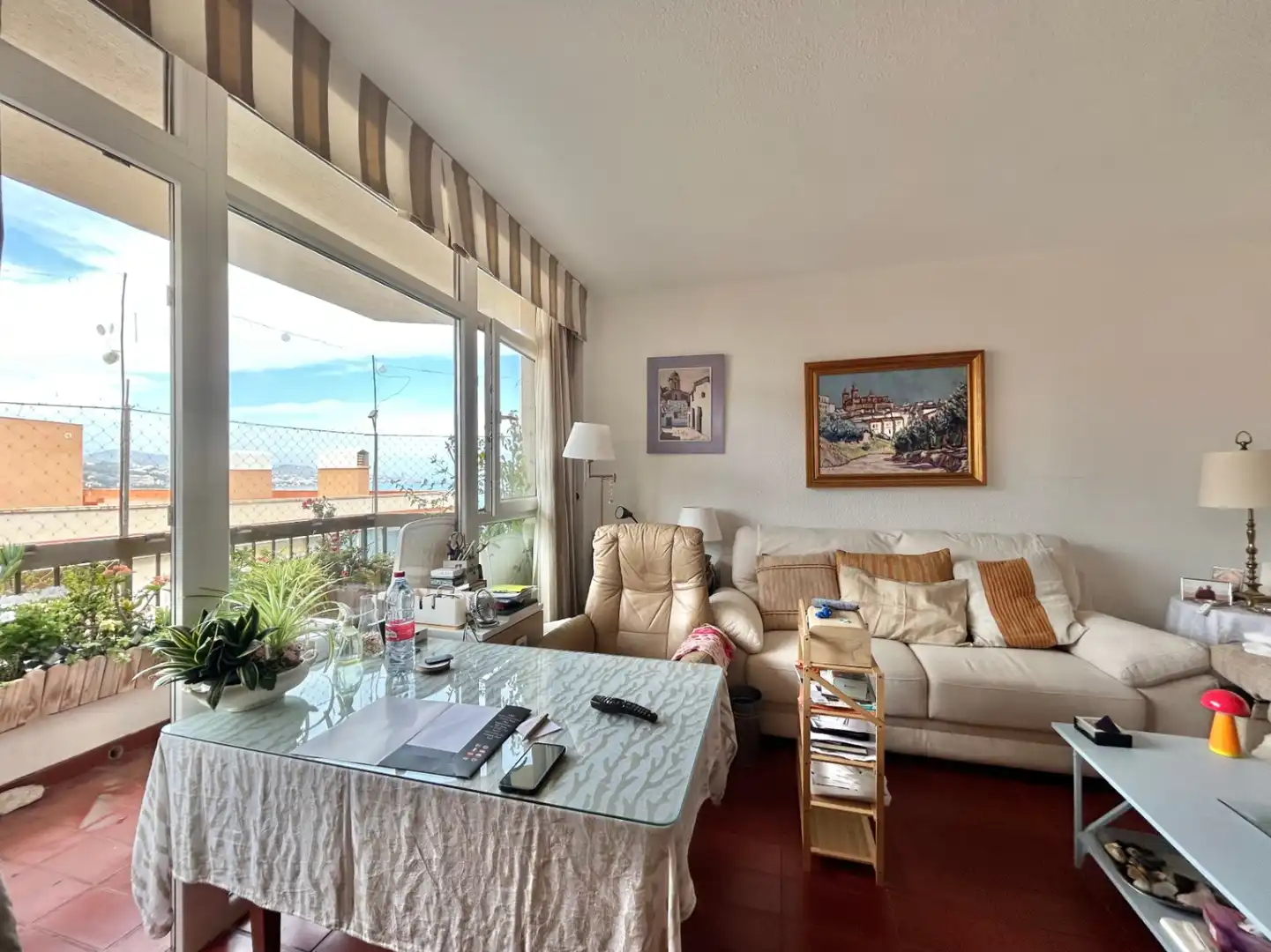 Sala d'estar de Apartament en venda en Málaga amb Aire condicionat, Terrassa i Balcó