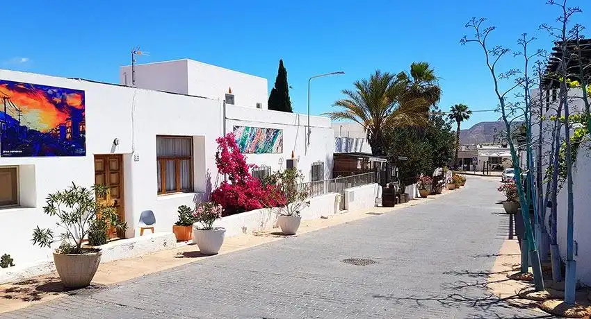 Exterior view of Detached homes for sale in Níjar  with Air Conditioner, Heating and Private garden
