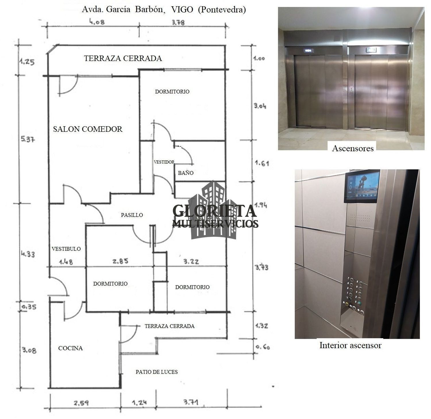 Exterior view of Flat for sale in Vigo   with Heating, Parquet flooring and Terrace