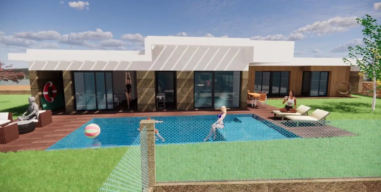 Piscina de Residencial en venta en Vilanova de Arousa
