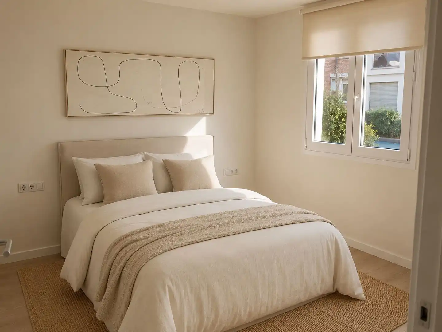 Schlafzimmer von Haus oder Chalet zum Verkauf in Terrassa mit Klimaanlage, Heizung und Privatgarten