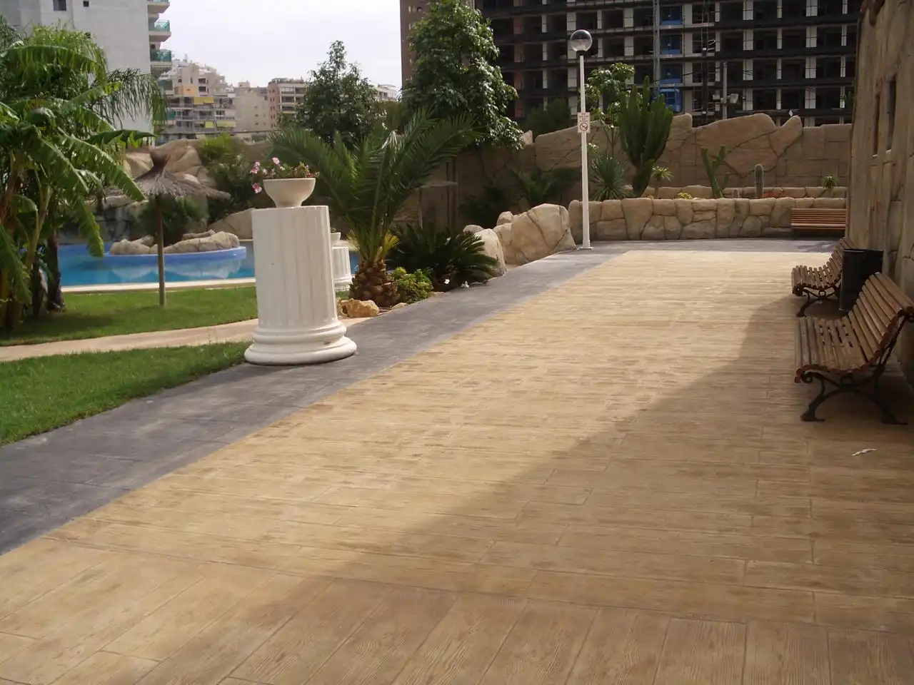 Terraza de Piso de alquiler en Villajoyosa / La Vila Joiosa con Aire acondicionado, Terraza y Amueblado