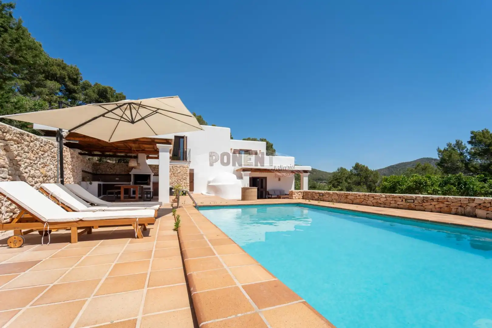 Terraza de Casa o chalet de alquiler en Sant Josep de sa Talaia con Aire acondicionado, Calefacción y Jardín privado