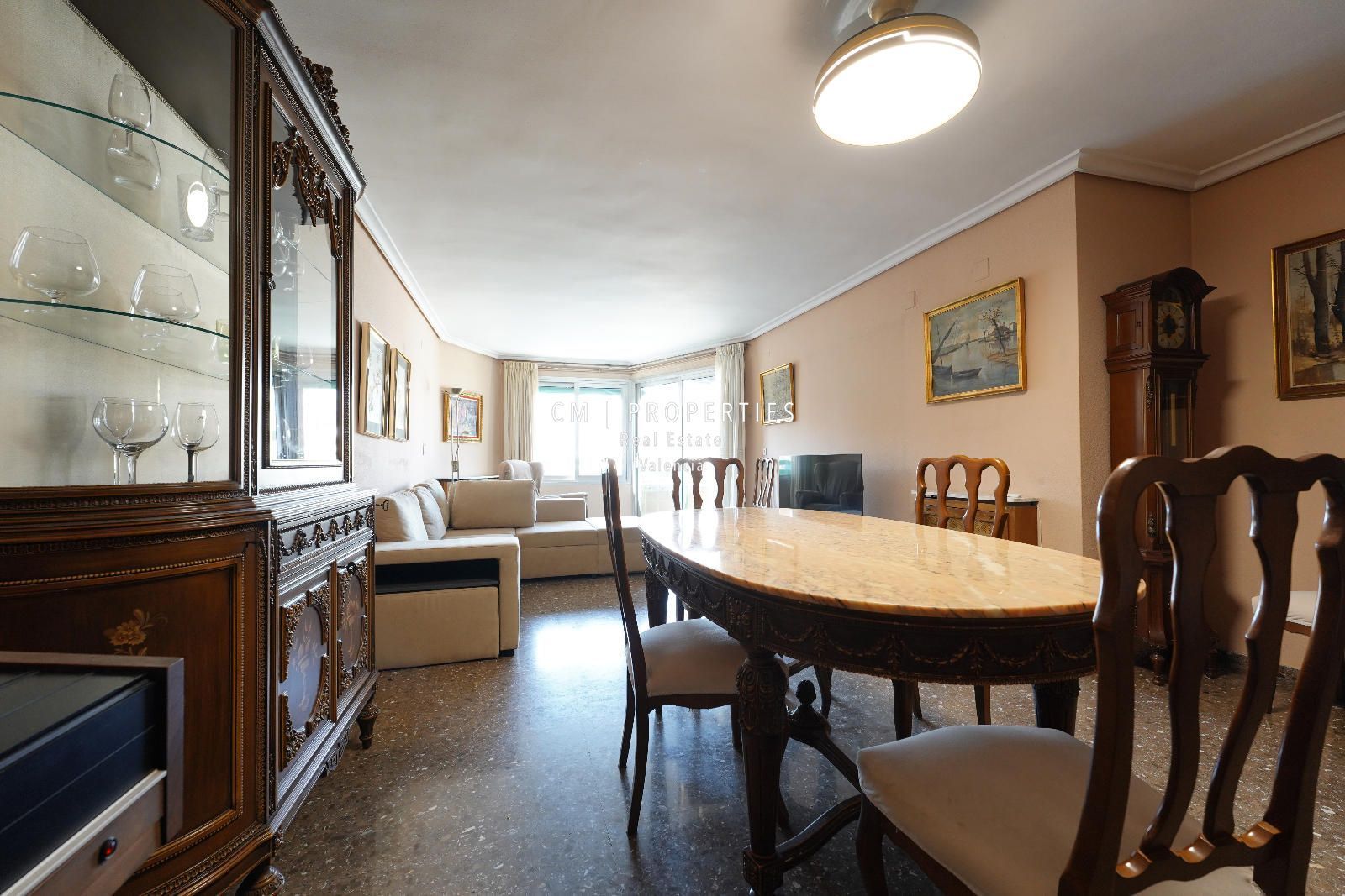 Dining room of Flat to rent in  Valencia Capital  with Air Conditioner, Heating and Terrace