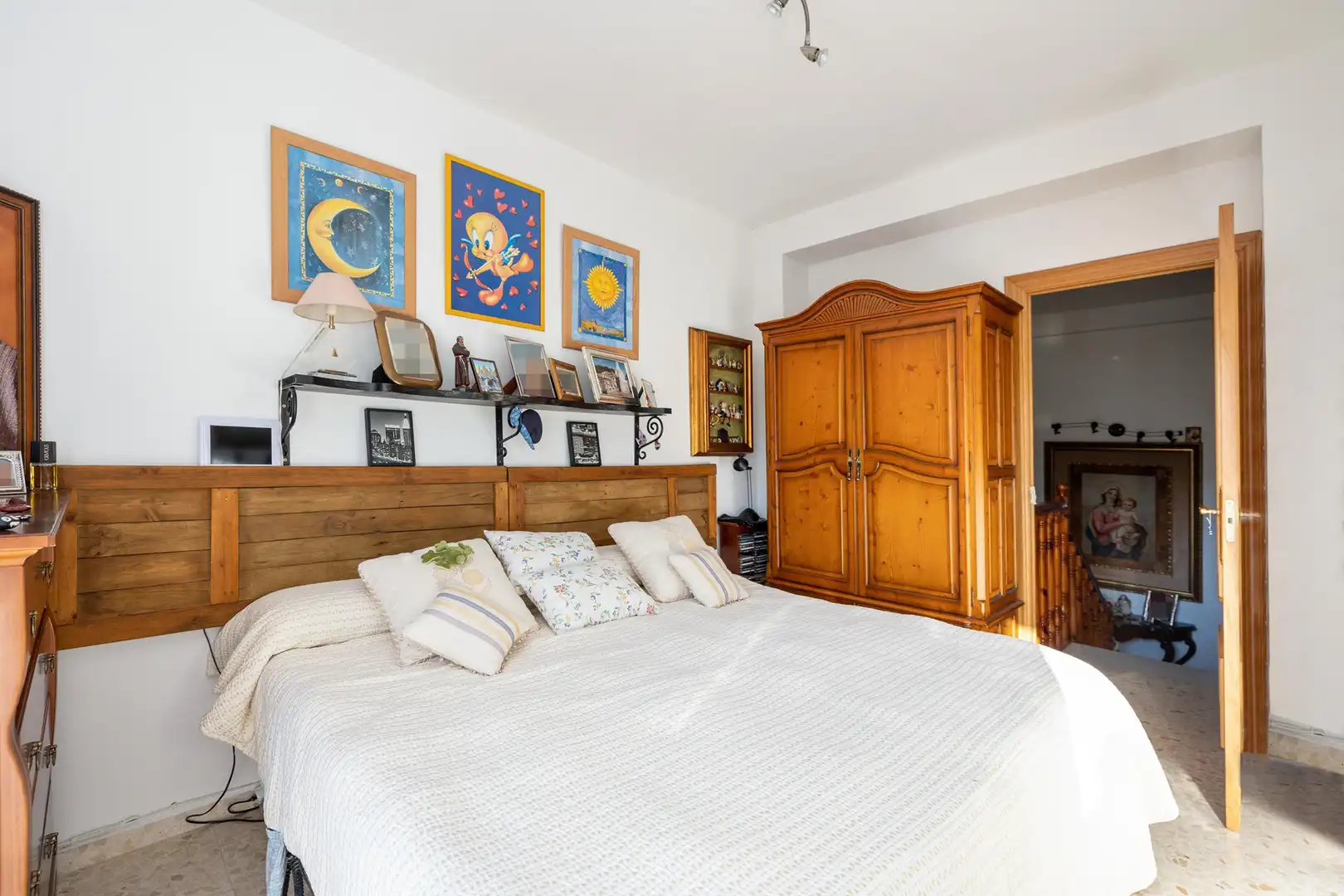 Schlafzimmer von Einfamilien-Reihenhaus zum Verkauf in Benalúa de las Villas mit Balkon