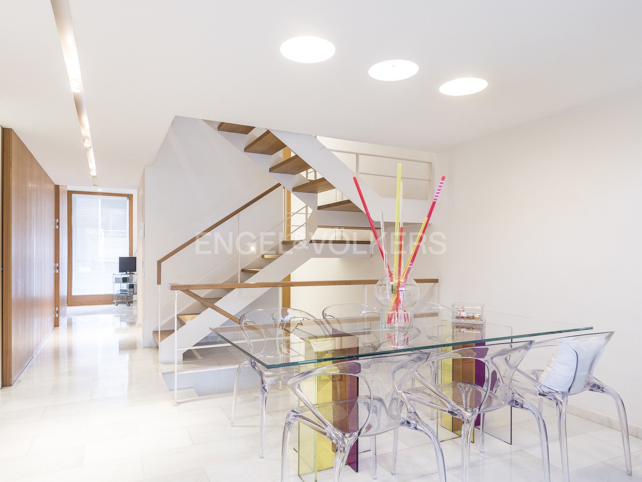 Dining room of House or chalet for sale in  Barcelona Capital  with Air Conditioner, Heating and Terrace