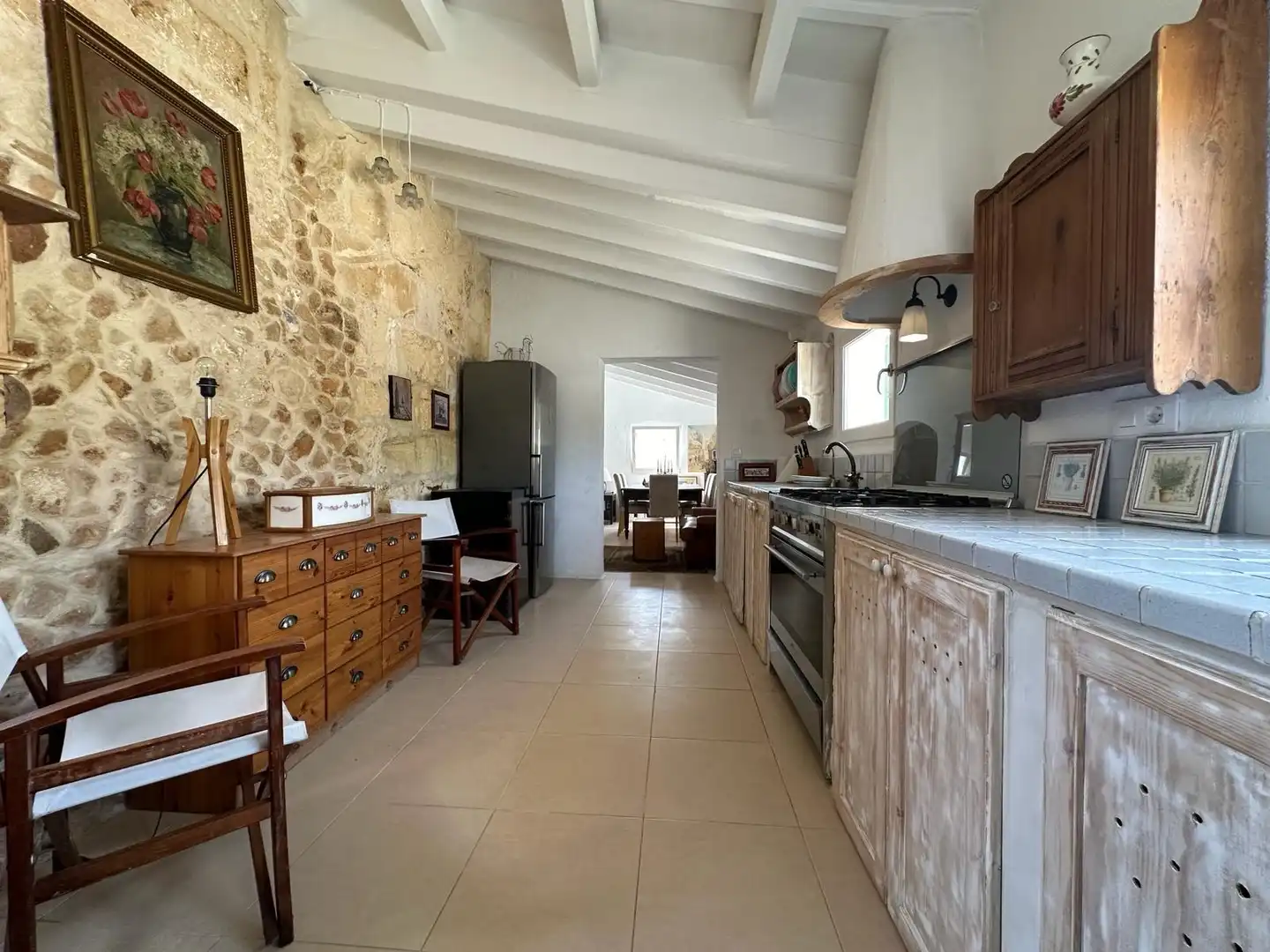 Cuina de Casa o xalet en venda en Sant Lluís amb Jardí privat