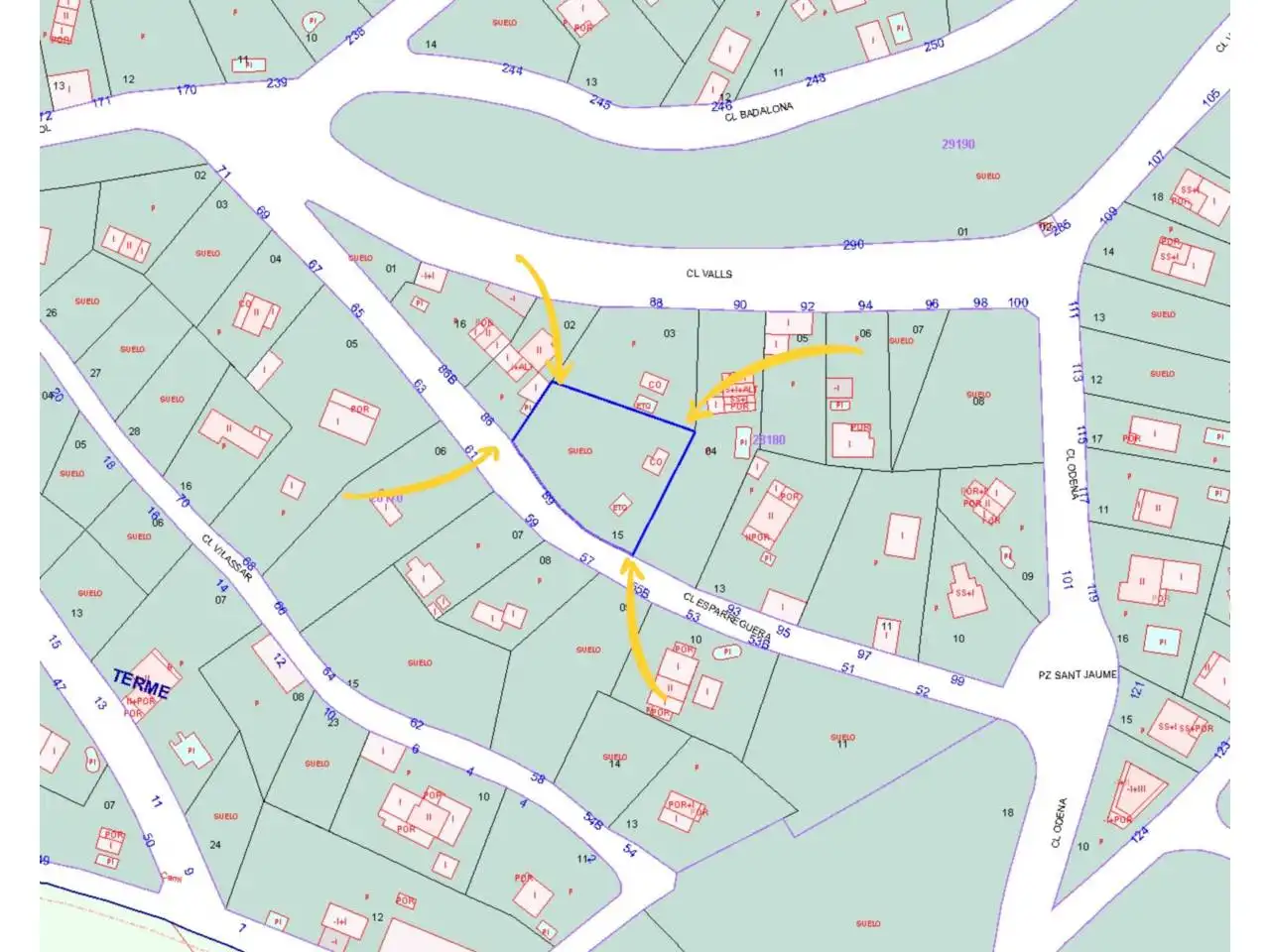 Wohnbaugrundstück zum Verkauf in Calle Esparreguera 89, imagen 3