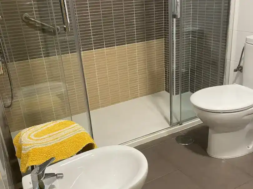 Bathroom of Flat for rent in Valdevimbre  with Parquet flooring and Furnished