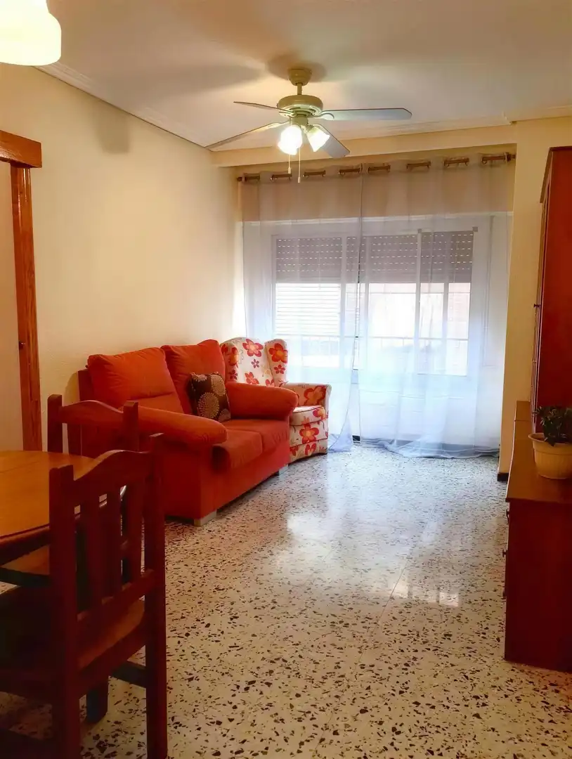 Sala d'estar de Pis en venda en Alicante / Alacant amb Moblat i Balcó