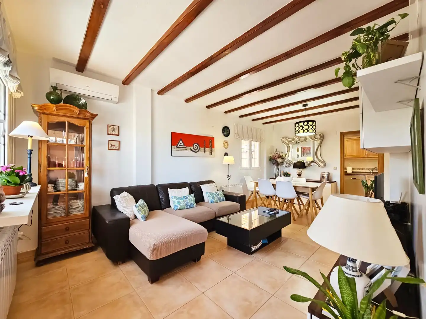 Living room of Houses for sale in Santa Pola  with Air Conditioner, Private garden and Terrace