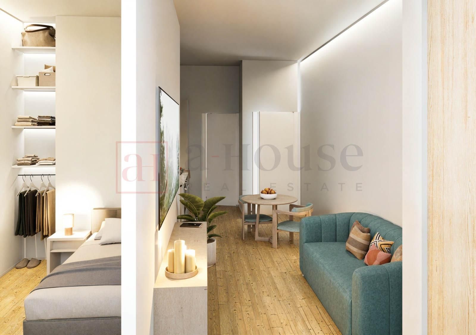 Sala d'estar de Pis en venda en  Barcelona Capital amb Aire condicionat, Parquet i Balcó