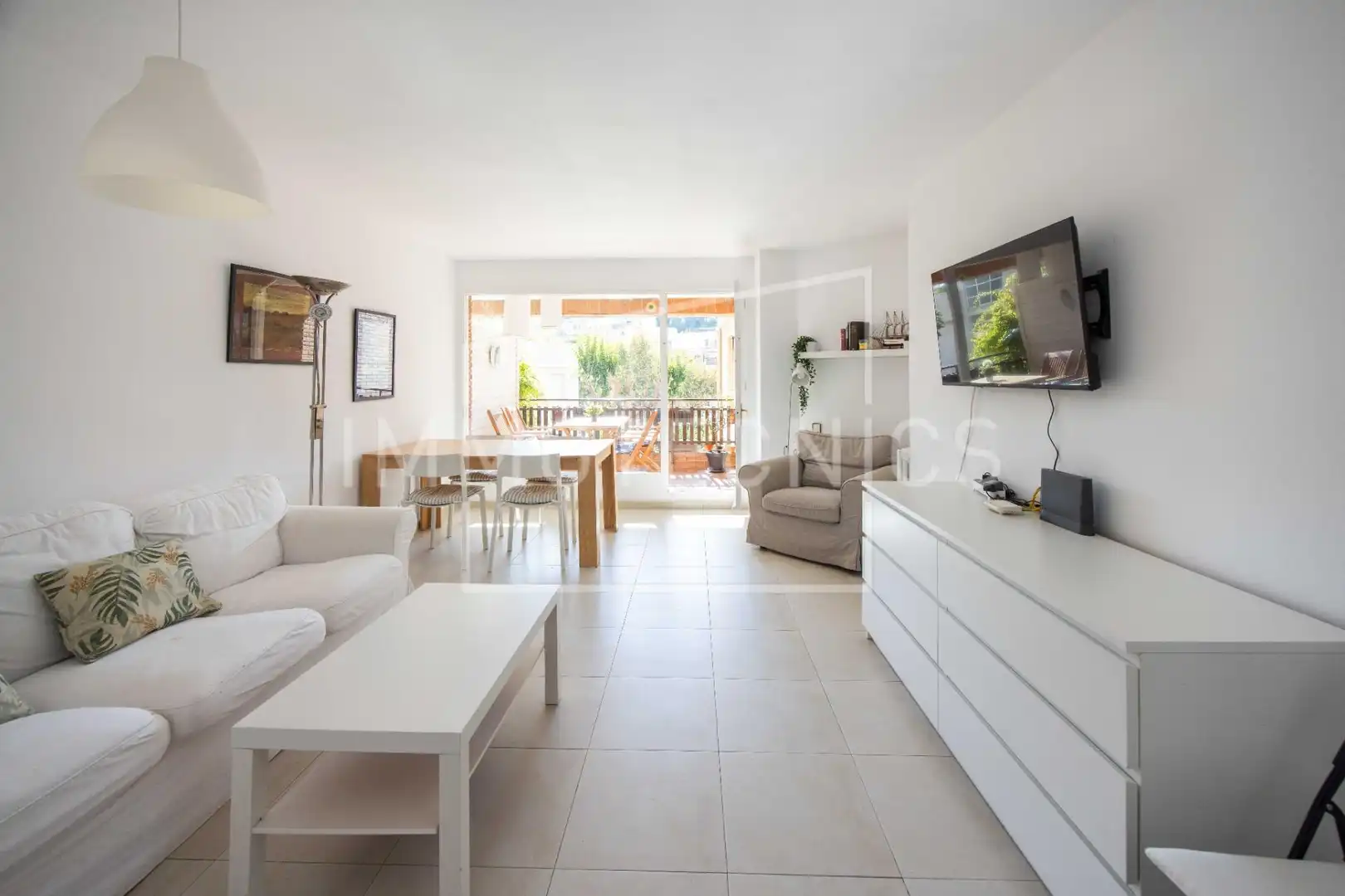 Living room of Flat for sale in Caldes d'Estrac  with Private garden, Terrace and Balcony