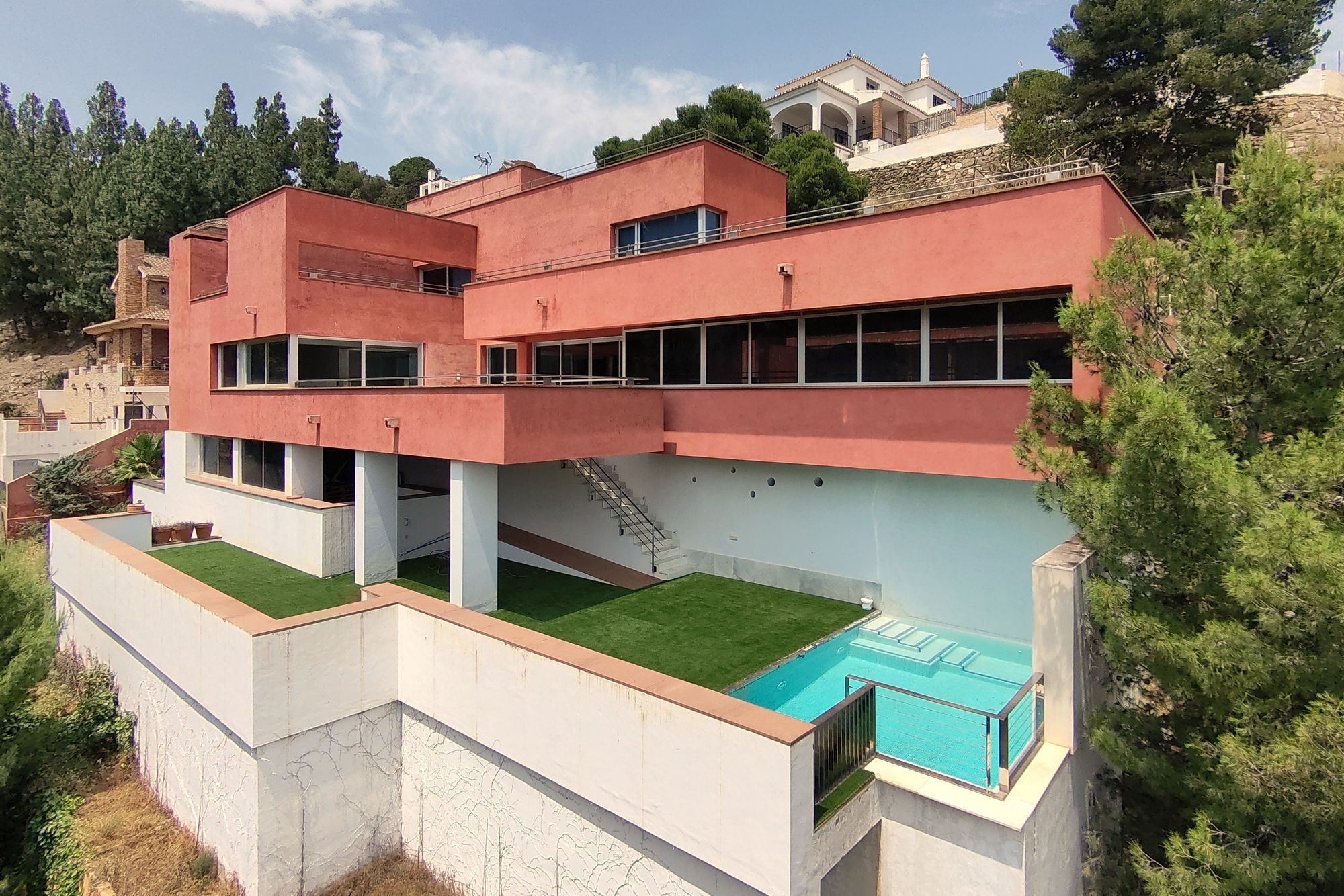 Exterior view of House or chalet for sale in Málaga Capital  with Terrace and Balcony