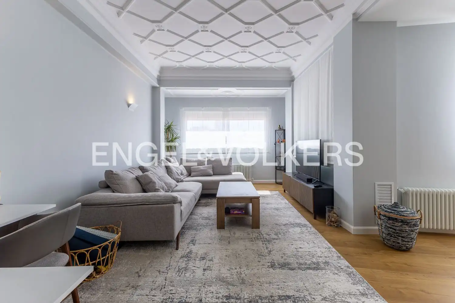 Sala de estar de Piso de alquiler en Valencia con Aire acondicionado, Calefacción y Parquet