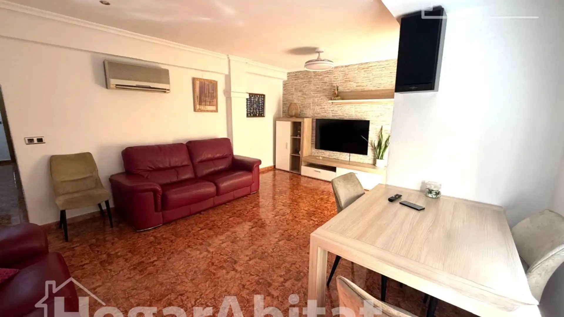 Living room of Flat for sale in  Valencia Capital  with Air Conditioner, Terrace and Balcony