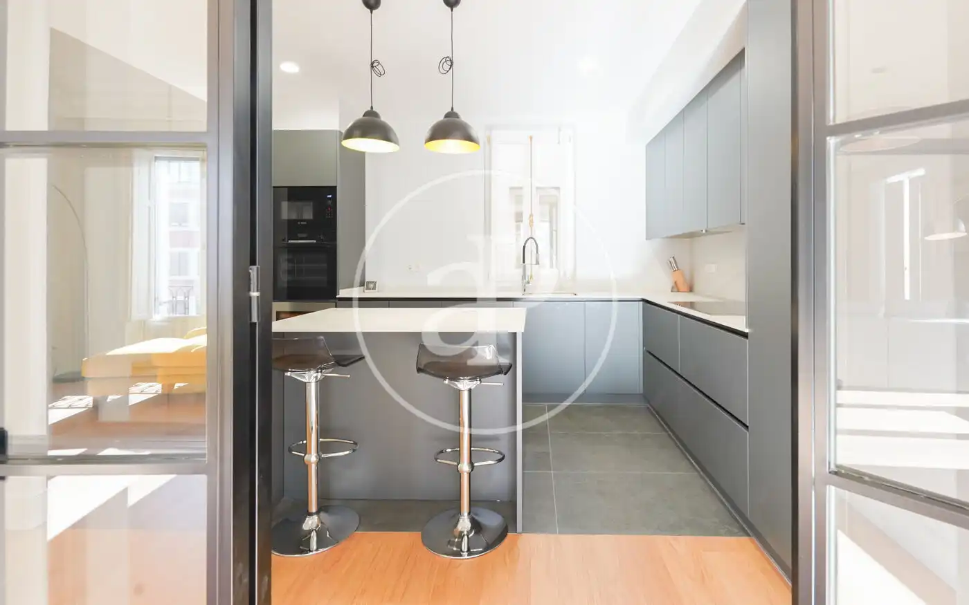Kitchen of Flat for sale in Madrid  with Air Conditioner, Heating and Storage room